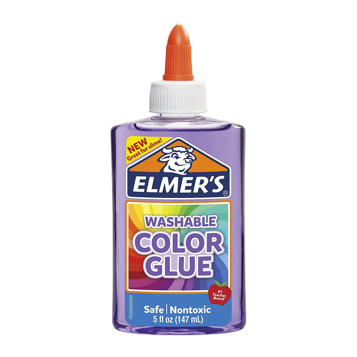 Elmers Transparent Colored Glue 5oz — in use