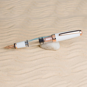 TWSBI Diamond Mini with Rose Gold Trim II Fountain Pen, TWSBI, Fountain Pen, pre-order-twsbi-diamond-mini-with-rose-gold-trim-ii-fountain-pen, can be engraved, Clear, Cityluxe