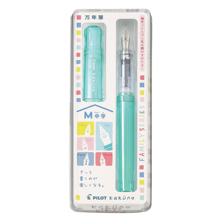 Pilot Kakuno Family Series Fountain Pen, PILOT, Fountain Pen, pilot-kakuno-family-series-fountain-pen, can be engraved, Green, Pink, Purple, Red, Yellow, Cityluxe
