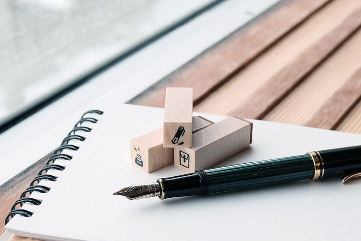 Plain Stationery Minimo Stamp Set - Ruler and knife, Plain Stationery, Stamp, plain-stationery-minimo-stamp-set-ruler-and-knife, Stamp, Cityluxe