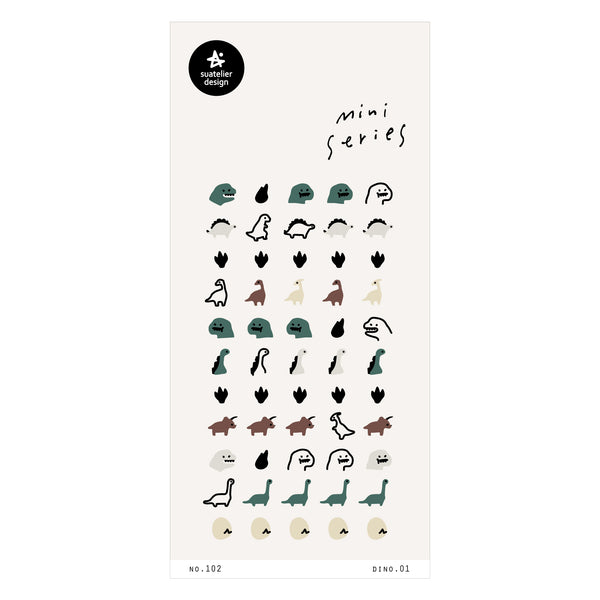 Suatelier Mini Series Sticker - Dino.01 — front view