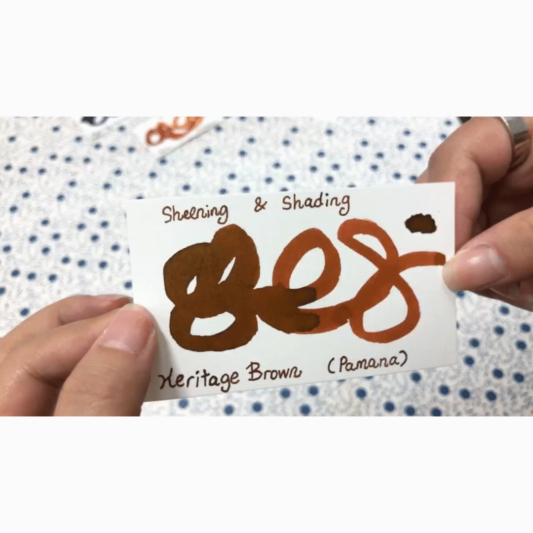 Vinta Inks 30ml Ink Bottle Heritage Brown (Pamana 2018) — colour swatch on paper