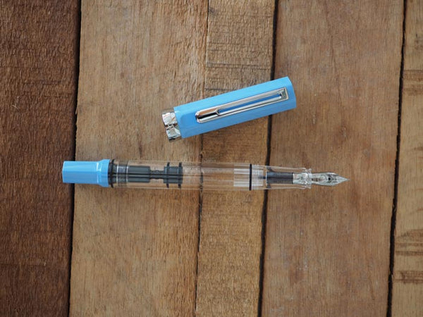 Load image into Gallery viewer, TWSBI ECO Fountain Pen Pastel Blue, TWSBI, Fountain Pen, twsbi-eco-fountain-pen-pastel-blue-fine, Blue, Bullet Journalist, can be engraved, Clear, demonstrator, Pen Lovers, TWSBI Eco, TWSBI Eco Pastel, Cityluxe
