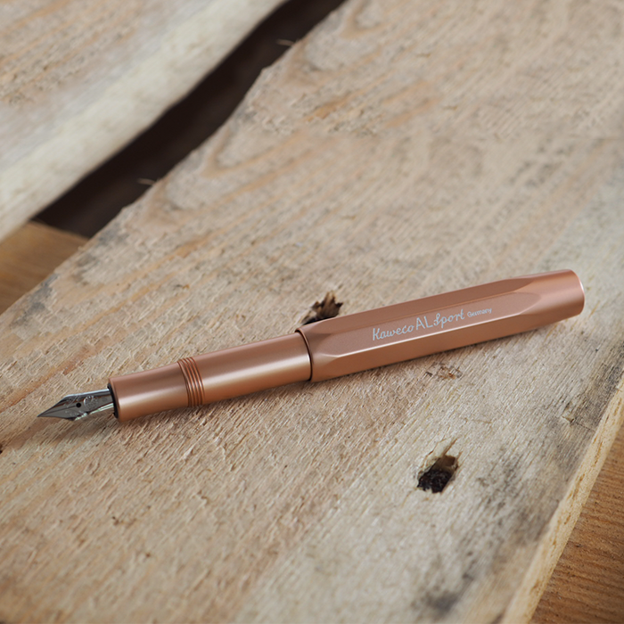 Kaweco AL Sport Fountain Pen Rose Gold, Kaweco, Fountain Pen, kaweco-al-sport-fountain-pen-rose-gold-medium, Bullet Journalist, can be engraved, Gold, Kaweco Sport, Pen Lovers, Rose Gold fp, Cityluxe