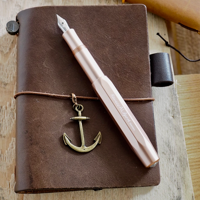 Kaweco AL Sport Fountain Pen Rose Gold, Kaweco, Fountain Pen, kaweco-al-sport-fountain-pen-rose-gold-medium, Bullet Journalist, can be engraved, Gold, Kaweco Sport, Pen Lovers, Rose Gold fp, Cityluxe