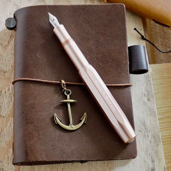 Load image into Gallery viewer, Kaweco AL Sport Fountain Pen Rose Gold, Kaweco, Fountain Pen, kaweco-al-sport-fountain-pen-rose-gold-medium, Bullet Journalist, can be engraved, Gold, Kaweco Sport, Pen Lovers, Rose Gold fp, Cityluxe
