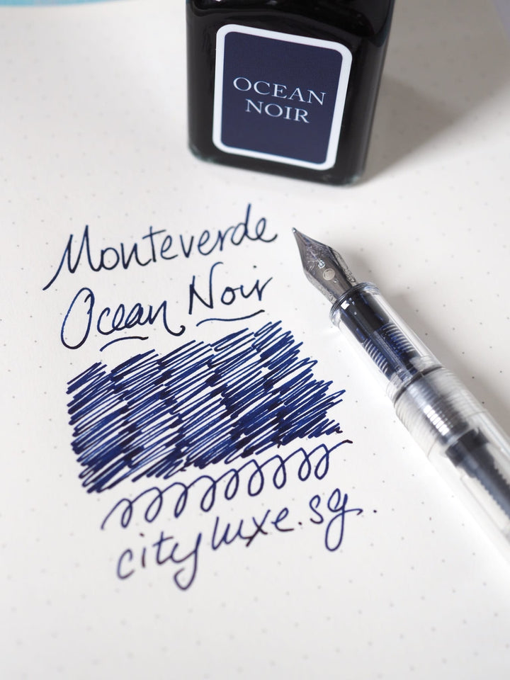 Monteverde 30ml Ink Bottle Ocean-Noir, Monteverde, Ink Bottle, monteverde-30ml-ink-bottle-ocean-noir, Blue, G309, Ink &amp; Refill, Ink bottle, Monteverde, Monteverde Ink Bottle, Monteverde Refill, Pen Lovers, Cityluxe