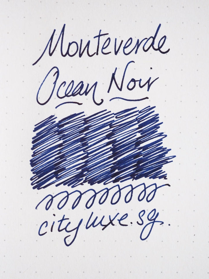 Monteverde 30ml Ink Bottle Ocean-Noir, Monteverde, Ink Bottle, monteverde-30ml-ink-bottle-ocean-noir, Blue, G309, Ink &amp; Refill, Ink bottle, Monteverde, Monteverde Ink Bottle, Monteverde Refill, Pen Lovers, Cityluxe