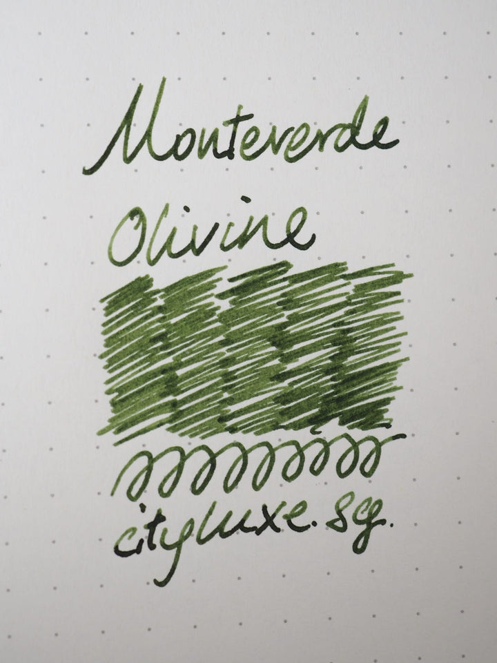 Monteverde 30ml Ink Bottle Olivine, Monteverde, Ink Bottle, monteverde-30ml-ink-bottle-olivine, G309, Green, Ink &amp; Refill, Ink bottle, Monteverde, Monteverde Ink Bottle, Monteverde Refill, Pen Lovers, Cityluxe