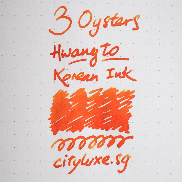 3 Oysters I.COLOR.U 38ml Ink Bottle Hwangto, 3 Oysters, Ink Bottle, 3-oysters-i-color-u-38ml-ink-bottle-hwangto, 3 Oysters I.COLOR.U, Ink &amp; Refill, Ink bottle, Orange, Pen Lovers, Cityluxe