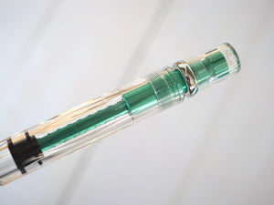 TWSBI Diamond 580AL Fountain Pen Emerald Green, TWSBI, Fountain Pen, twsbi-diamond-580al-fountain-pen-emerald-green, Bullet Journalist, can be engraved, Clear, demonstrator, Green, Pen Lovers, TWSBI Diamond 580, Cityluxe