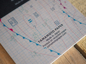 Yamamoto Paper RO-BIKI Notebook Weather Map, Yamamoto Paper, Notebook, yamamoto-paper-ro-biki-notebook-weather-map, Blank, Cityluxe