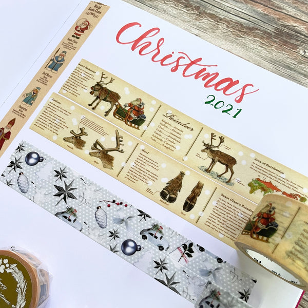 Load image into Gallery viewer, MT Christmas 2021 Washi Tape White Christmas, MT Tape, Washi Tape, mt-christmas-2021-washi-tape-white-christmas, Christmas, MT Christmas 2021, Cityluxe
