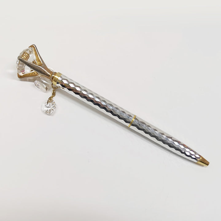 Helen Kelly Diamond Charm Pen Silver, Helen Kelly, Ballpoint Pen, helen-kelly-diamond-charm-pen, For Students, pen under $30, Silver, Cityluxe