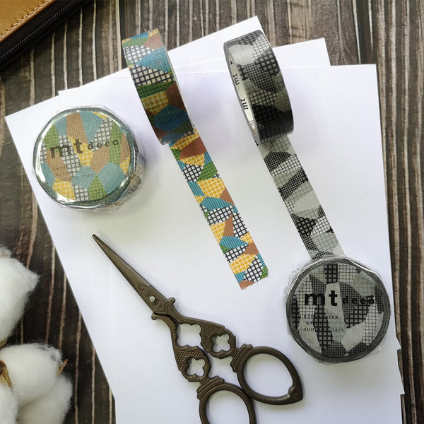 Load image into Gallery viewer, MT Deco Washi Tape Separate Check Dull Tone, MT Tape, Washi Tape, mt-deco-washi-tape-separate-check-dull-tone, mt2020ss, Cityluxe
