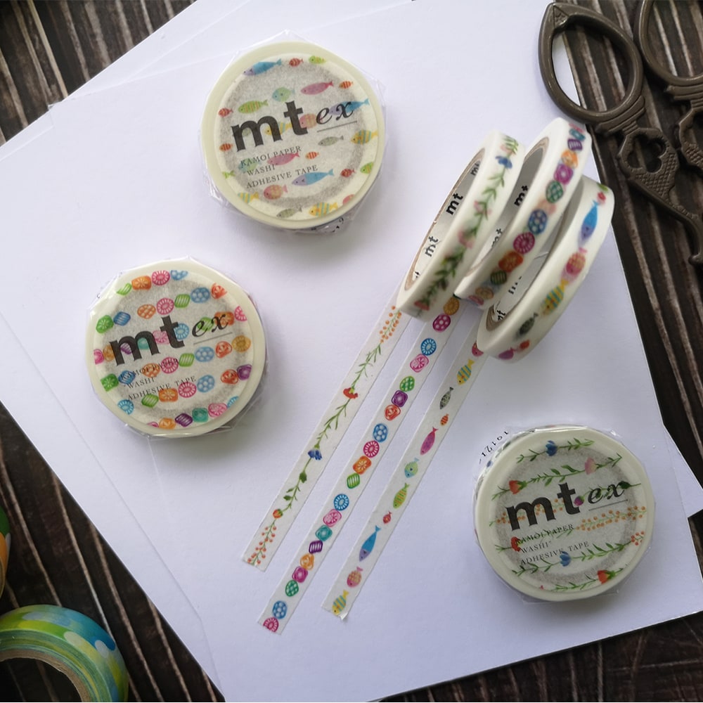 MT EX Washi Tape Flower Line, MT Tape, Washi Tape, mt-ex-washi-tape-flower-line, mt2020ss, Cityluxe