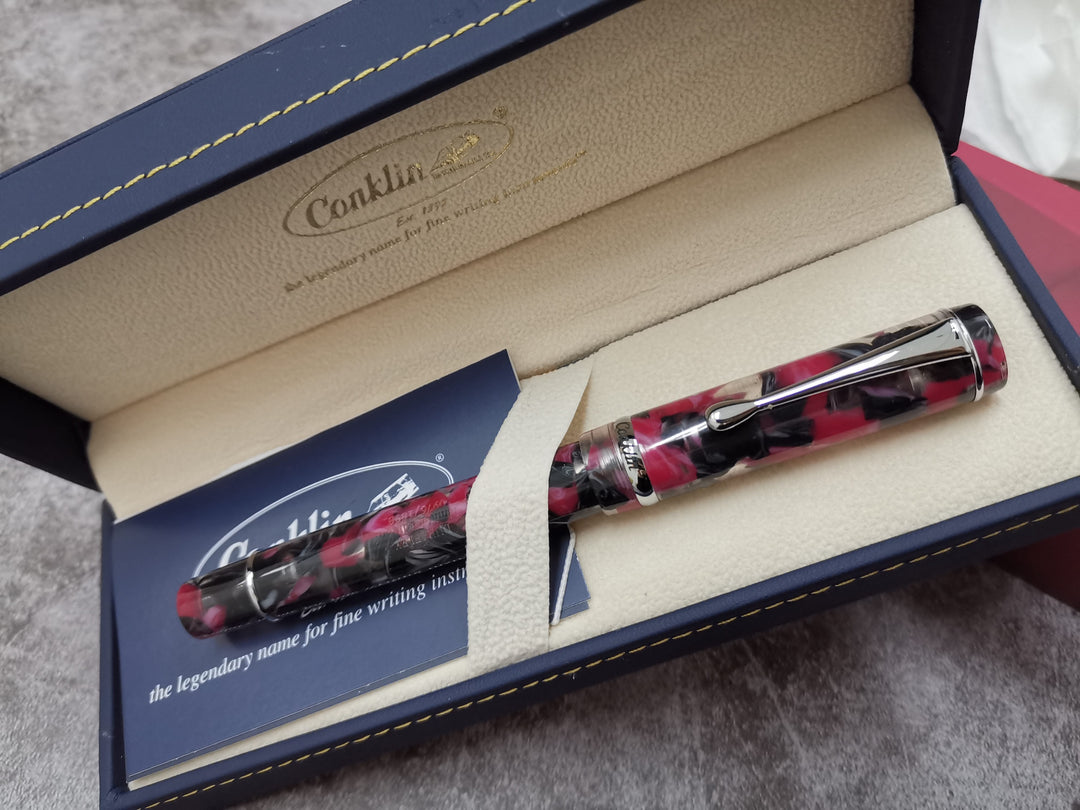 Conklin Duragraph Elements Fountain Pen Fire, Conklin, Fountain Pen, conklin-duraflex-elements-fountain-pen-fire, can be engraved, Red, Cityluxe
