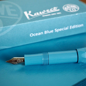 Kaweco Skyline Sport Fountain Pen Special Edition Ocean Blue, Kaweco, Fountain Pen, kaweco-skyline-sport-fountain-pen-special-edition-ocean-blue, Blue, Bullet Journalist, can be engraved, Kaweco Sport, Pen Lovers, Cityluxe