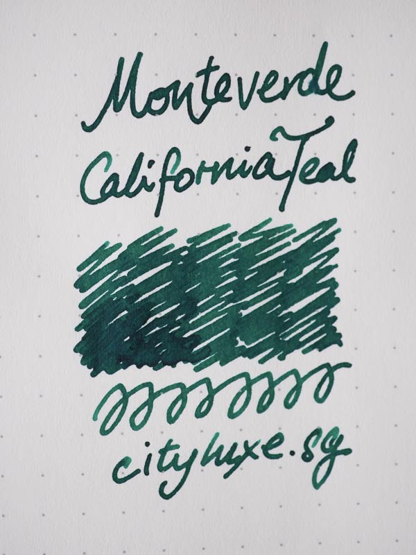 Monteverde 30ml Ink Bottle California Teal, Monteverde, Ink Bottle, monteverde-30ml-ink-bottle-california-teal, G309, Green, Ink &amp; Refill, Ink bottle, Monteverde, Monteverde Ink Bottle, Monteverde Refill, Pen Lovers, Cityluxe