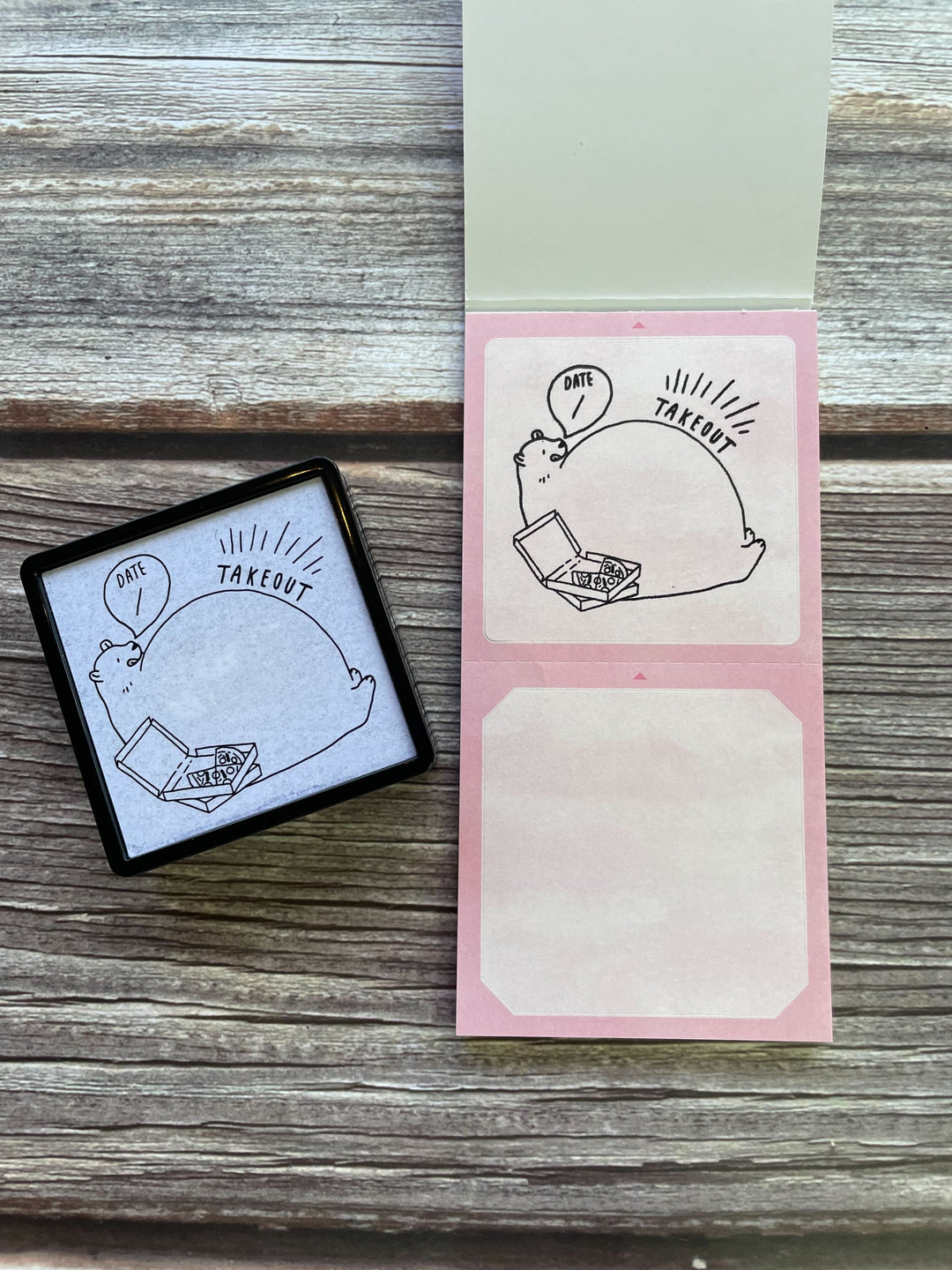 Midori Stickers Book For Pre-Inked Stamp - Warm Colors