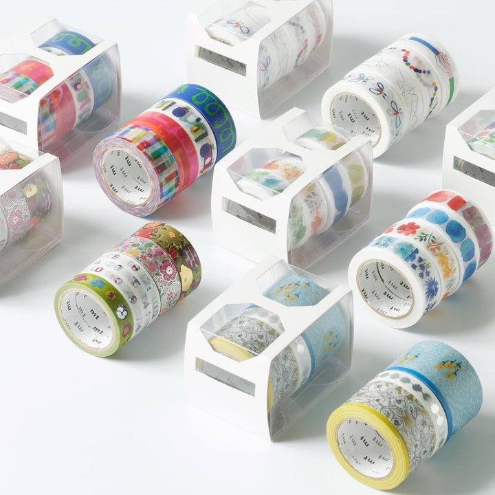 MT Tape 100th Anniversary Sets in Mina Perhonen — MT Tape washi tape — decorative Japanese paper tape for journaling and craft, at Cityluxe Singapore