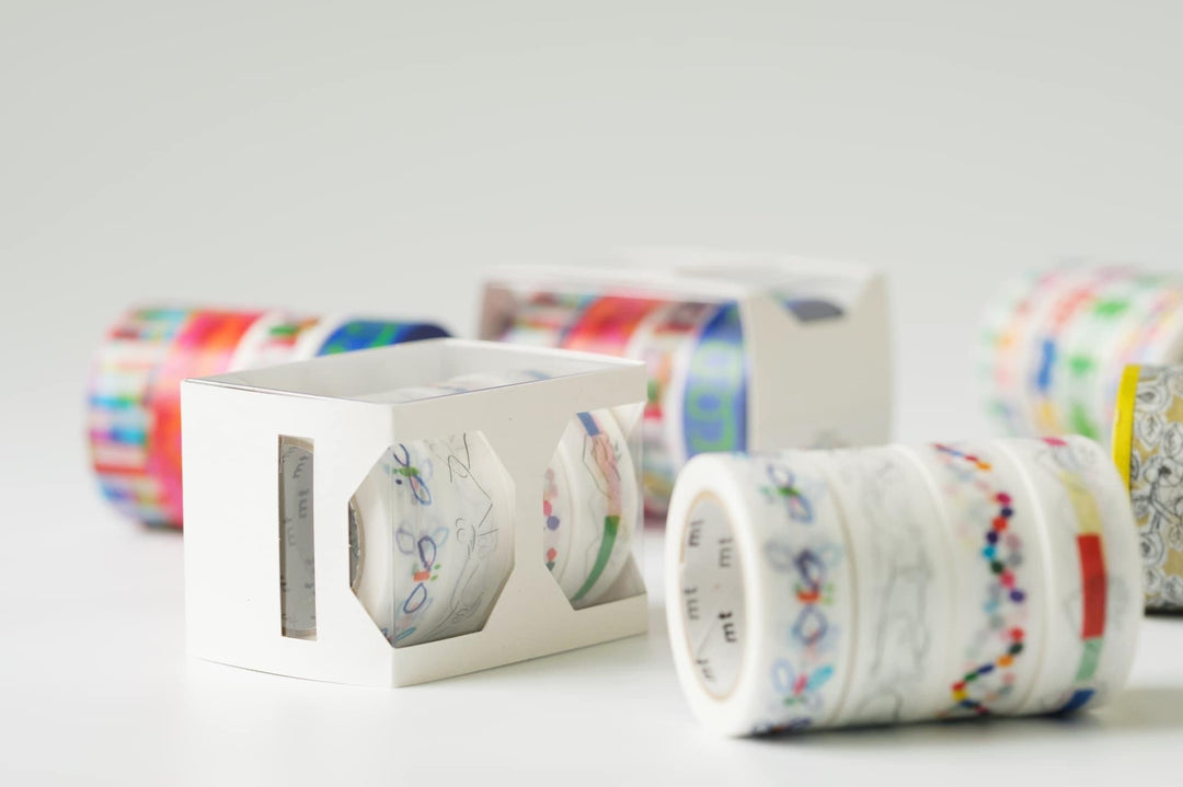 MT Tape 100th Anniversary Sets in Mina Perhonen — MT Tape washi tape — decorative Japanese paper tape for journaling and craft, at Cityluxe Singapore