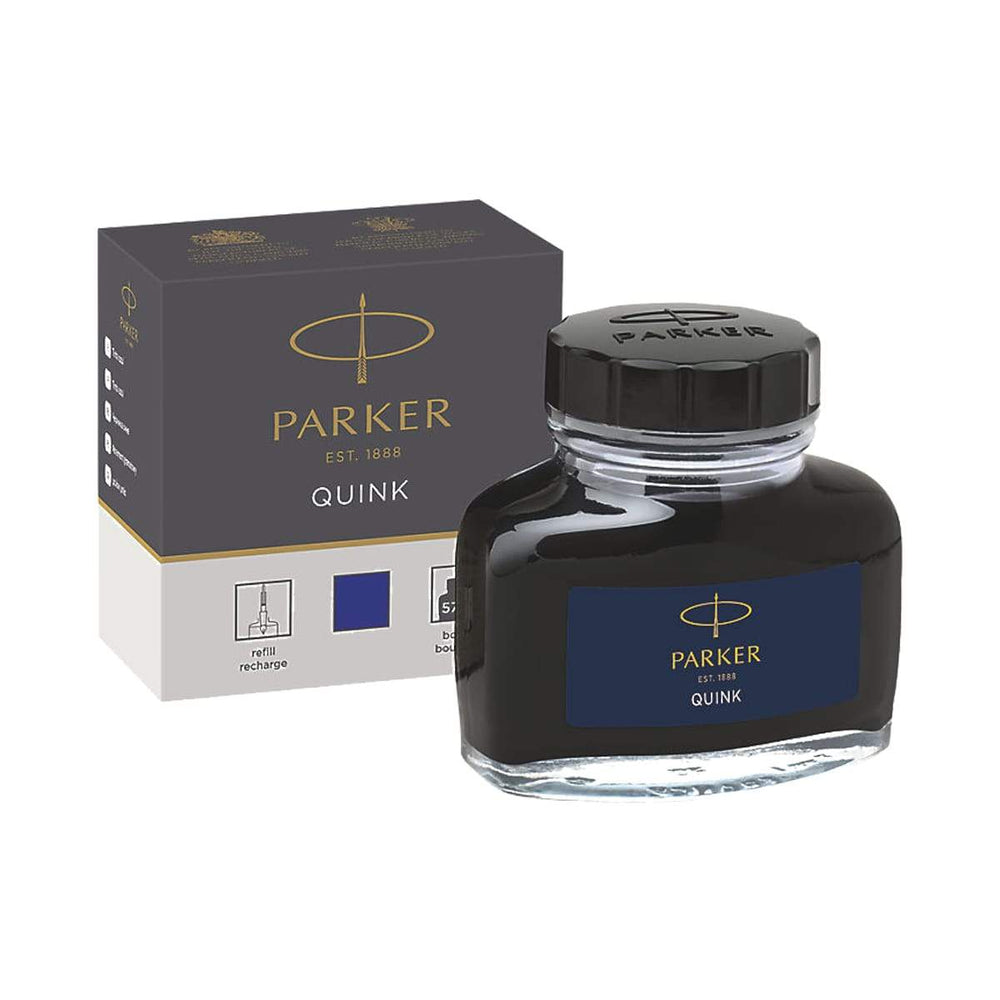 Parker Quink Ink Bottle 57ml, Parker, Ink Bottle, parker-quink-ink-bottle-57ml, Black, Blue, Cityluxe