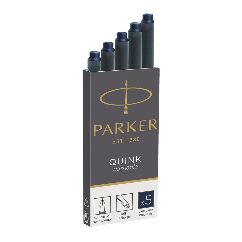 Parker Quink Ink Cartridge, Parker, Ink Cartridge, parker-quink-ink-cartridge, Black, Blue, Cityluxe
