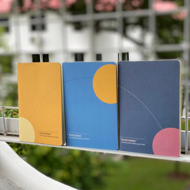 footnotes Notebook Set of 3 It Is Only After Noon — front cover