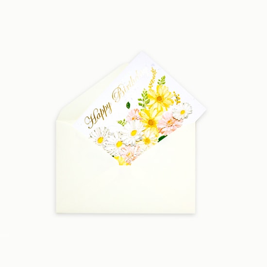 Load image into Gallery viewer, D&#39;Won Card Happy Birthday Gerbera, D&#39;Won, Greeting Cards, dwon-card-happy-birthday-gerbera, , Cityluxe
