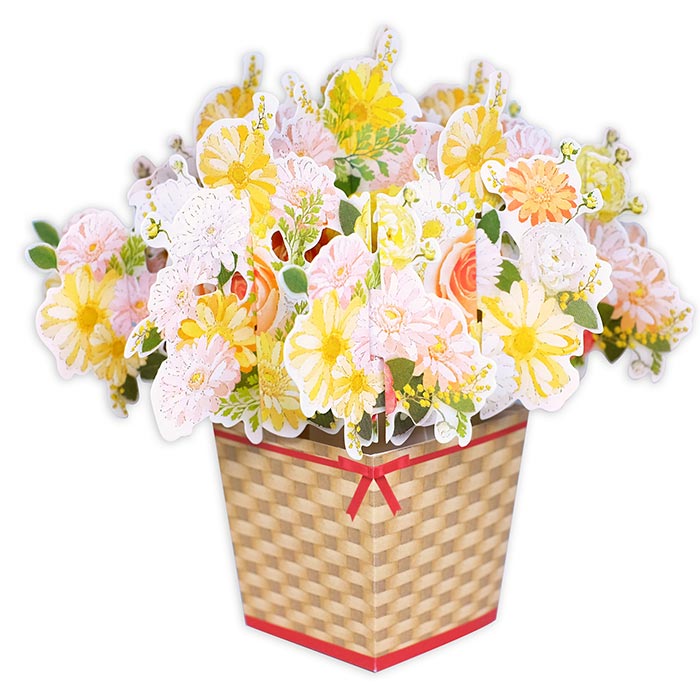 D'Won 3D Pop Up Card Flower In A Box - Yellow, D'Won, Greeting Cards, dwon-3d-card-thank-you-flower-in-a-box-yellow, , Cityluxe
