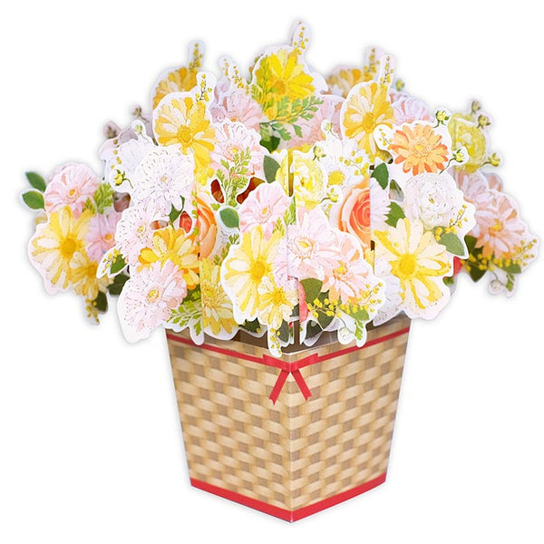 Load image into Gallery viewer, D&#39;Won 3D Pop Up Card Flower In A Box - Yellow, D&#39;Won, Greeting Cards, dwon-3d-card-thank-you-flower-in-a-box-yellow, , Cityluxe
