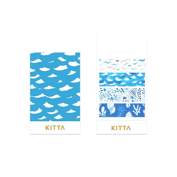 KITTA Clear Tape Seaside — roll front