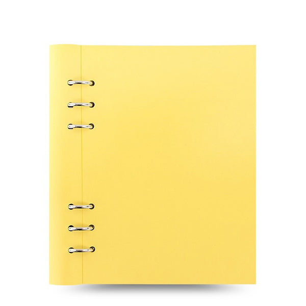 Load image into Gallery viewer, Filofax A5 Clipbook Classic Pastel Lemon, FILOFAX, Notebook, filofax-a5-clipbook-classic-pastel-lemon, Ruled, Yellow, Cityluxe

