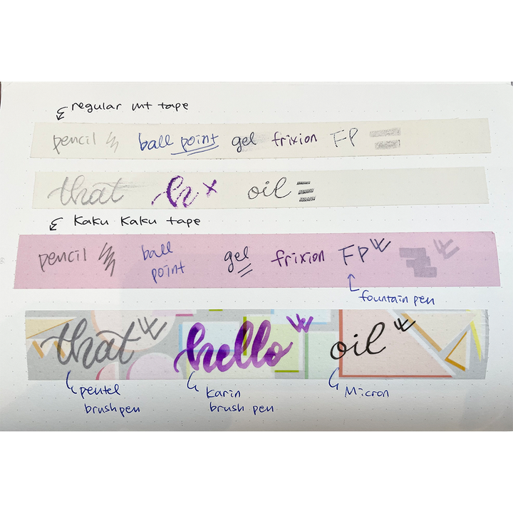 MT KakuKaku Write And Draw Washi Tape - Dull Yellow