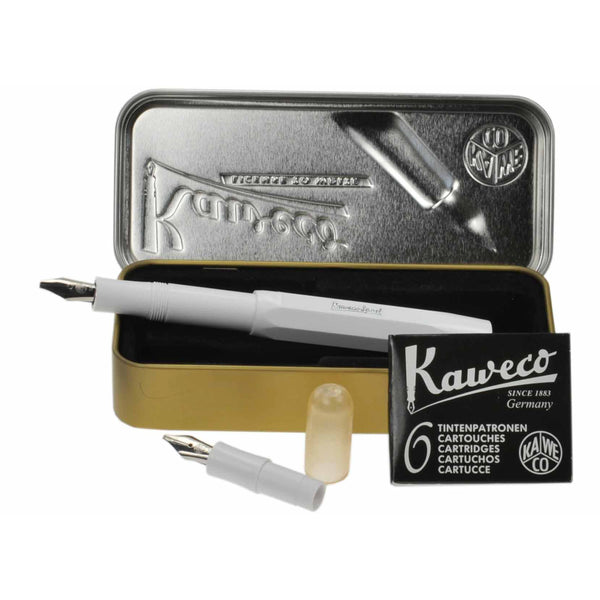 Load image into Gallery viewer, Kaweco Calligraphy Set &quot;S&quot; White, Kaweco, Calligraphy Pen, kaweco-calligraphy-set-s-white, can be engraved, White, Cityluxe
