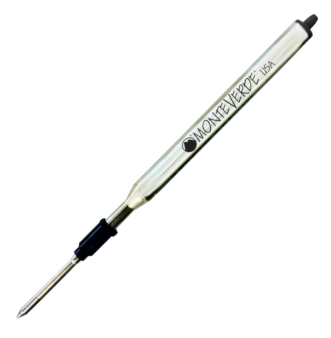 Monteverde Soft Roll Ballpoint Refill To Fit Lamy Ballpoint Pen Black — tip detail
