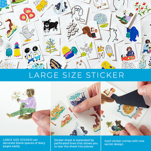 Hitotoki Large Size Sticker Monster, Hitotoki, Sticker, hitotoki-large-size-sticker-monster, , Cityluxe