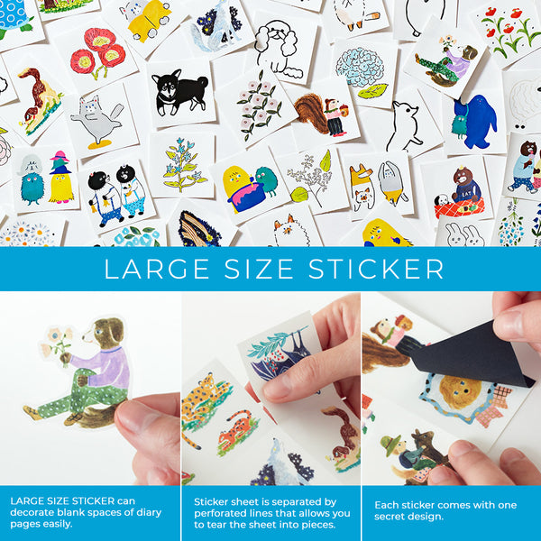 画像をギャラリービューアに読み込む, Hitotoki Large Size Sticker Zoo, Hitotoki, Sticker, hitotoki-large-size-sticker-zoo, , Cityluxe

