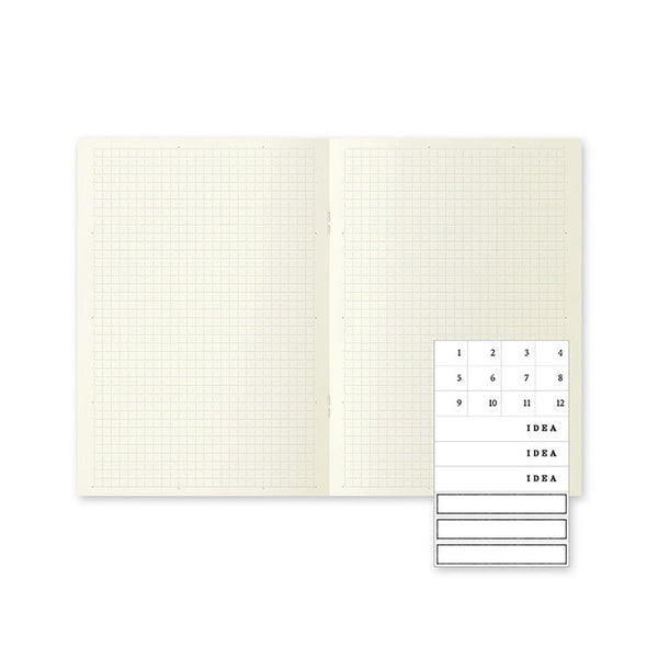 将图片加载到图库查看器，MD Notebook Light A5 - Grid (3pcs/pack), MD Paper, Notebook, md-notebook-light-a5-grid-3pcspack, Bullet Journalist, Grid, MD Paper, Midori, Cityluxe
