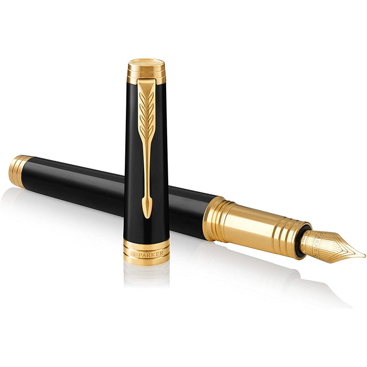 Parker Premier Black GT Fountain Pen, Parker, Fountain Pen, parker-premier-black-gt-fountain-pen, Black, can be engraved, Cityluxe