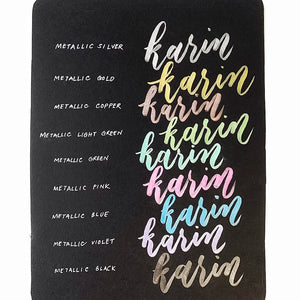 Karin Deco Brush Metallic, Karin, Brush Pen, karin-deco-brush-metallic, Multicolour, Cityluxe