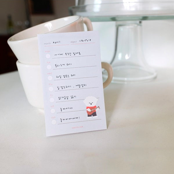 Suatelier Sticky Memo - Weekly Plan — with packaging