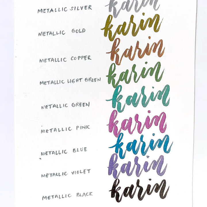 Karin Deco Brush Metallic, Karin, Brush Pen, karin-deco-brush-metallic, Multicolour, Cityluxe
