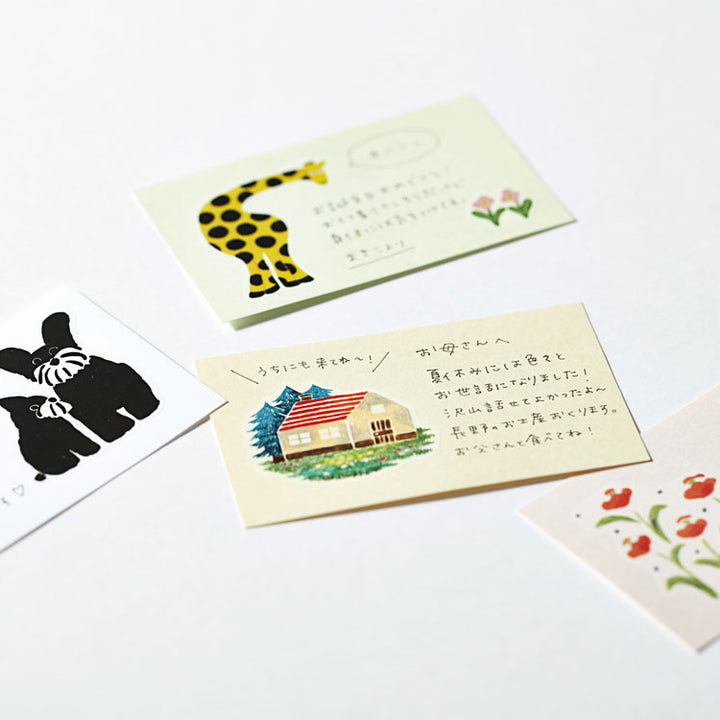 Hitotoki Large Size Sticker Zoo — side view