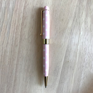 Helen Kelly Dotti Pen Pink, Helen Kelly, Ballpoint Pen, helen-kelly-dotti-pen-pink, can be engraved, For Students, pen under $30, Pink, Cityluxe