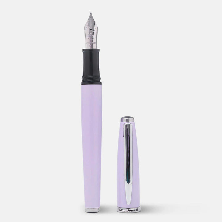 Monteverde Aldo Domani Fountain Pen Lavender Medium — barrel detail