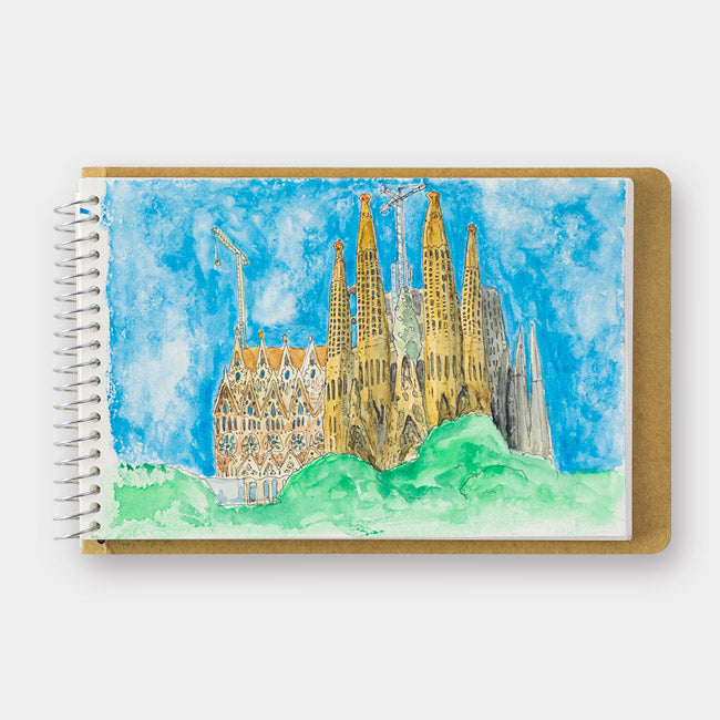 Traveler's Company Spiral Ring Notebook <B6> Watercolor Paper, Traveler's Company, Notebook, travelers-company-spiral-ring-notebook-b6-watercolor-paper, Blank, Bullet Journalist, For Travellers, Spiral Ring Notebook, Traveler, Cityluxe