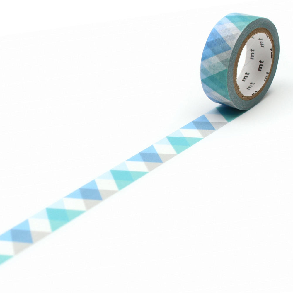 MT Deco Washi Tape Triangle And Diamond Blue, MT Tape, Washi Tape, mt-deco-washi-tape-triangle-and-diamond-blue, 7m, Cityluxe