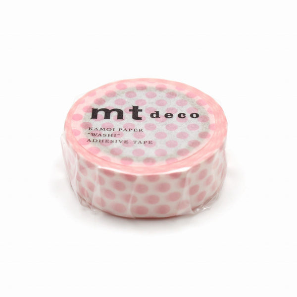 将图片加载到图库查看器，MT Deco Washi Tape Dot Strawberry Milk, MT Tape, Washi Tape, mt-deco-washi-tape-dot-strawberry-milk, 7m, Cityluxe
